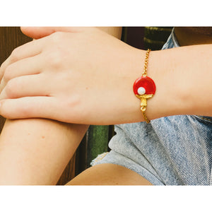 Open image in slideshow, Les Petites Chinoiseries - 24K Gold Plated Ping Pong Bracelet
