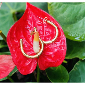 Les Petites Chinoiseries-24K Gold Plated Timeless Bamboo Earrings