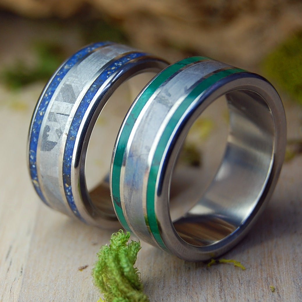 Carolina Meteorite So Hot | Stone & Meteorite Wedding Rings - Minter and Richter Designs