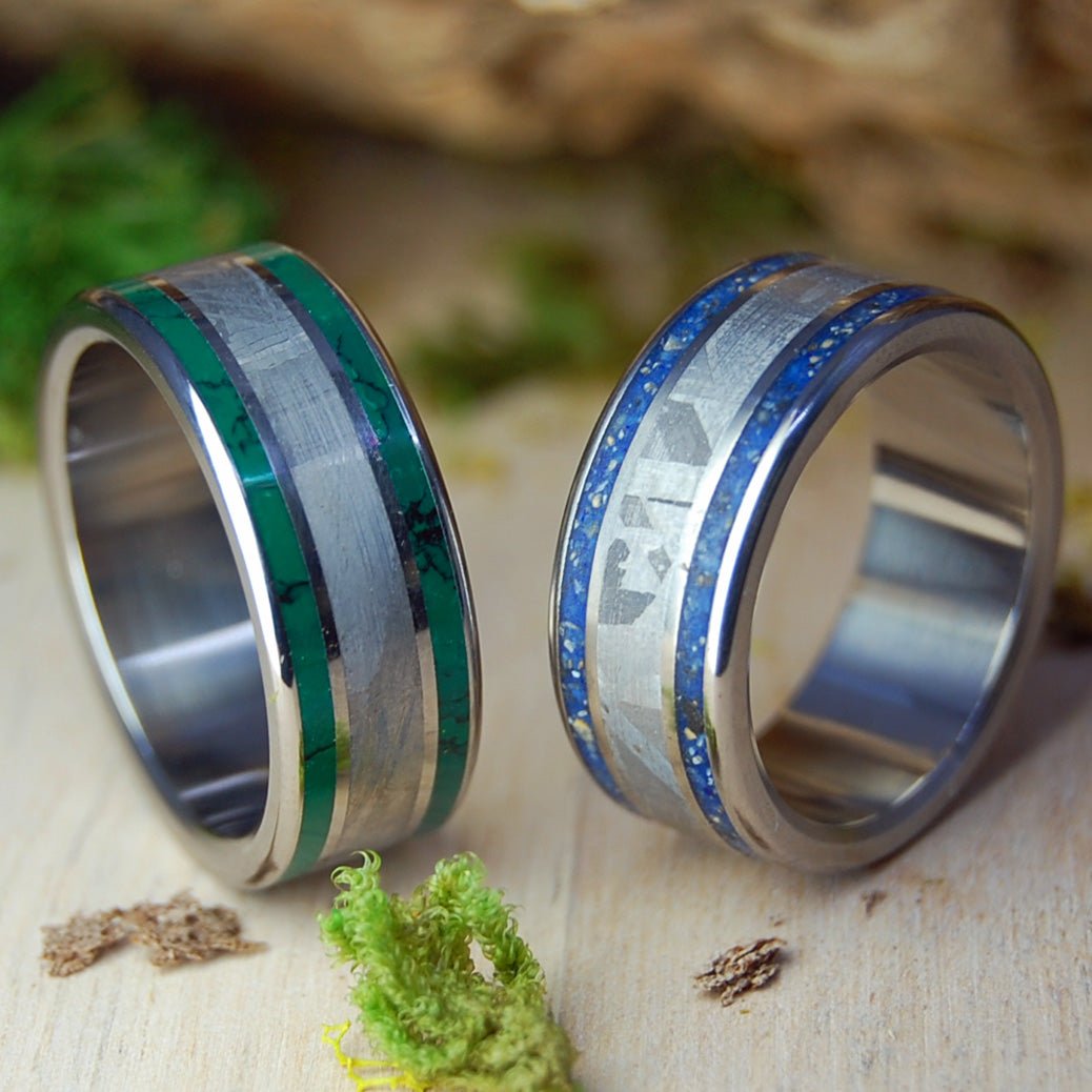 Carolina Meteorite So Hot | Stone & Meteorite Wedding Rings - Minter and Richter Designs