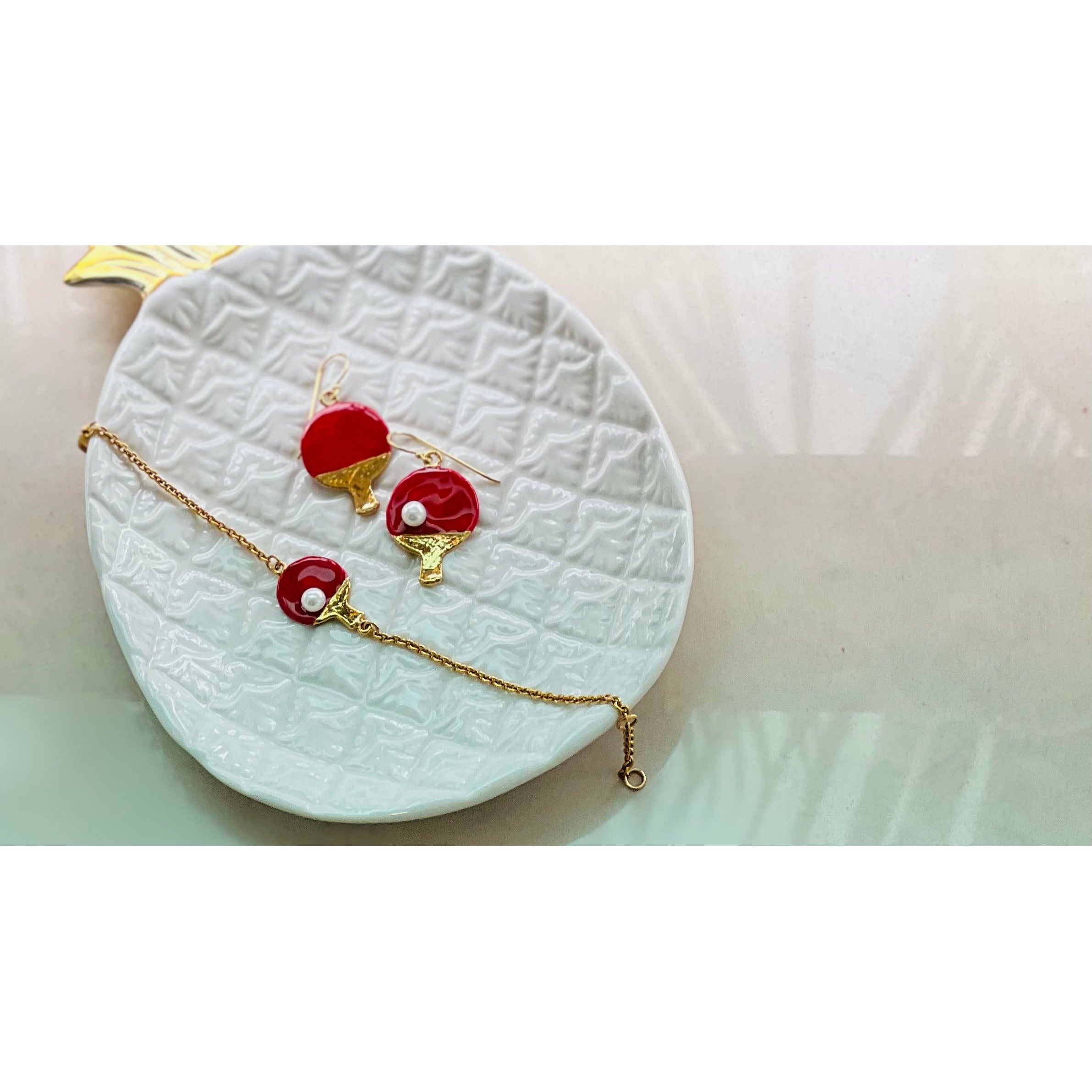 Les Petites Chinoiseries - 24K Gold Plated Ping Pong Bracelet